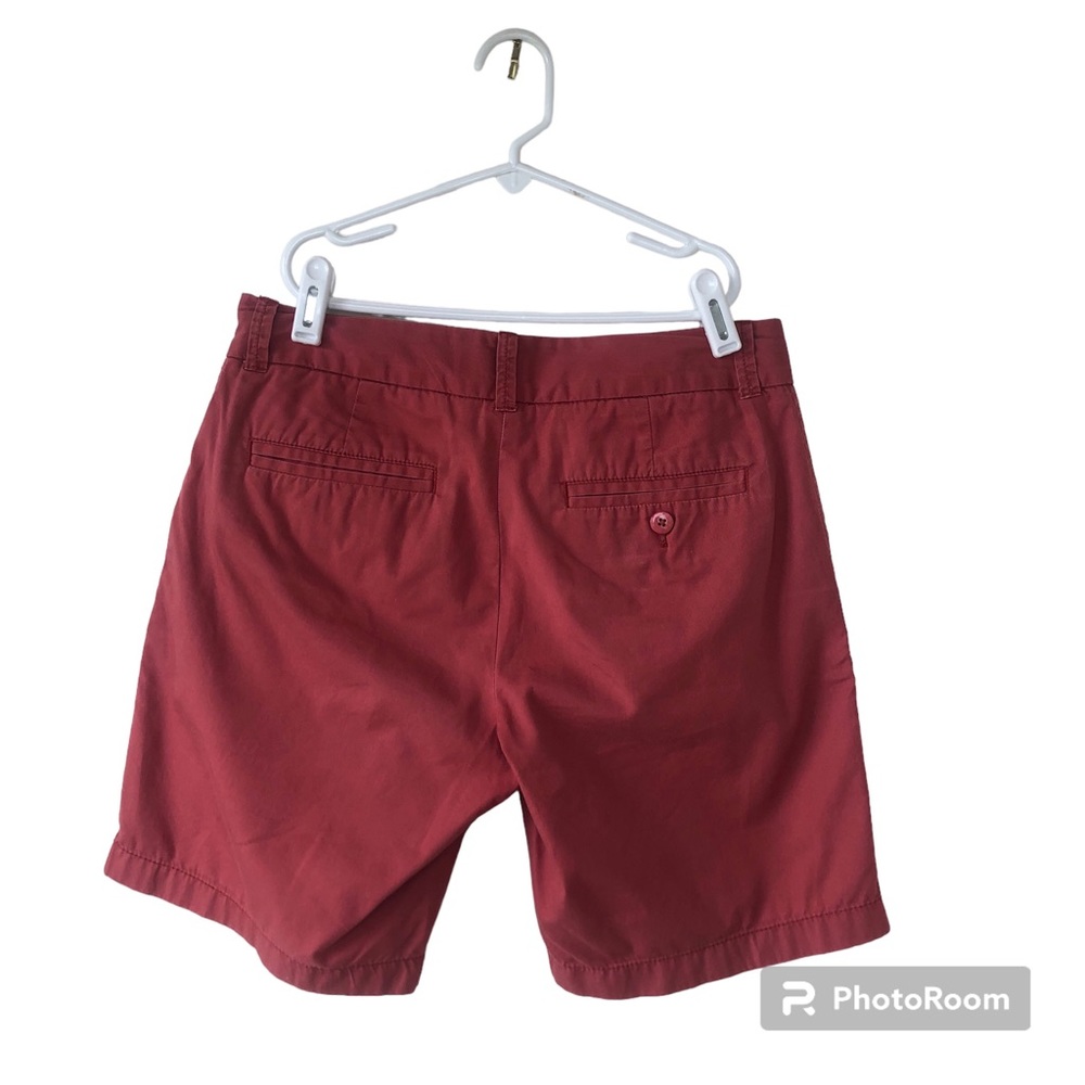 J CREW 8” Dusty Red Chino Shorts - Picture 3 of 11